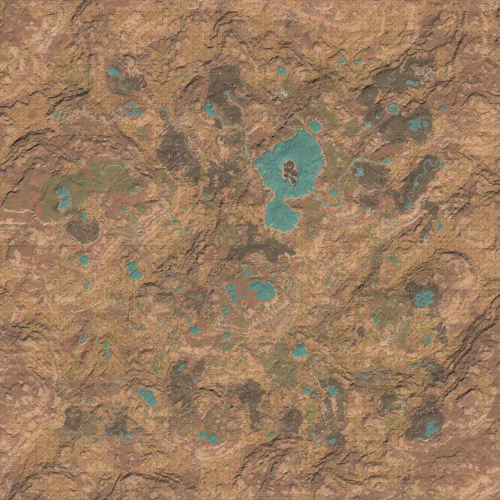 Mapa de Panjura, o mapa florestal de Path of Titans, visto de cima
